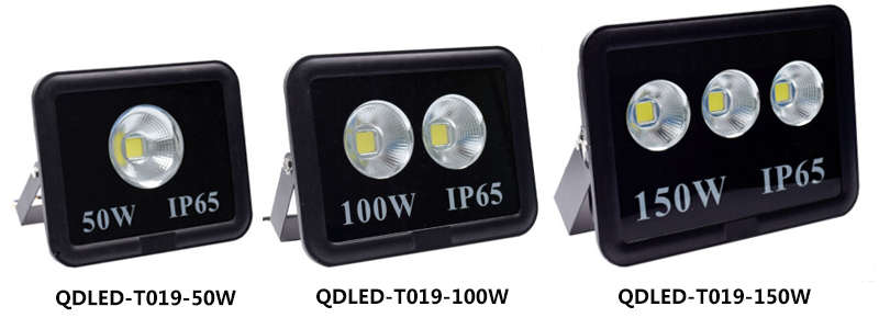 萝莉社APP照明QDLED-T019聚光型建築塔吊照明大功率LED投光燈50W-150W