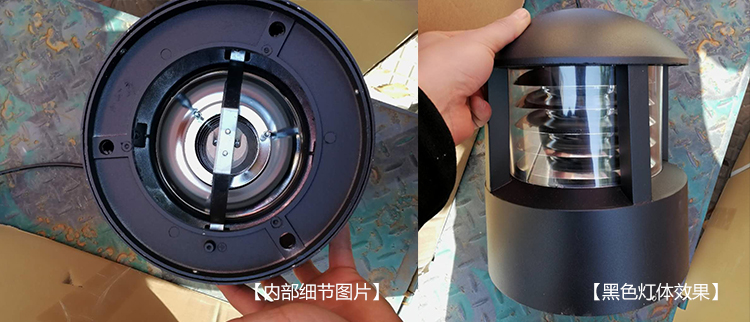 萝莉社APP照明廣場圓頂矮柱草坪燈生產實拍圖片