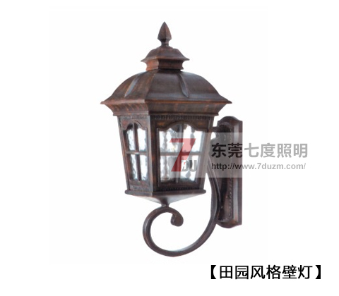 萝莉社APP照明田園風格壁燈實拍圖片效果