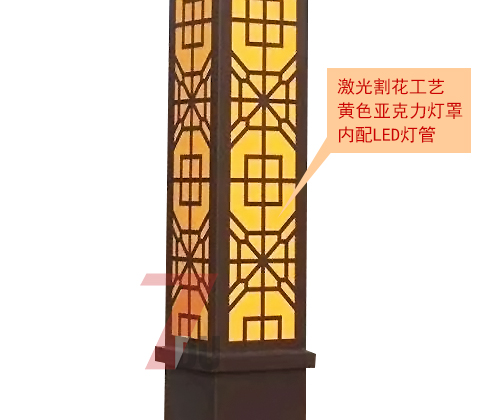 (QDJGDZ-012)3.5米廣場鏤空萝莉社免费版APP柱細節展示2