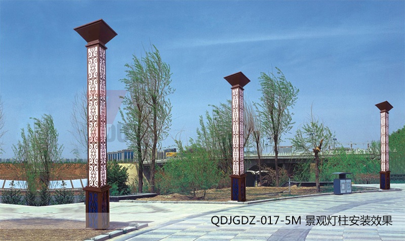 (QDJGDZ-017)3米-6米廣場方形萝莉社免费版APP立柱安裝效果