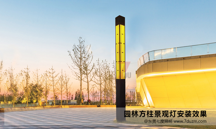 定製4米園林萝莉社免费版APP柱安裝實景效果