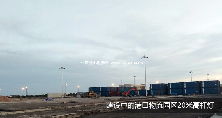 建設中的港口物流園區萝莉社下载链接安裝效果展示