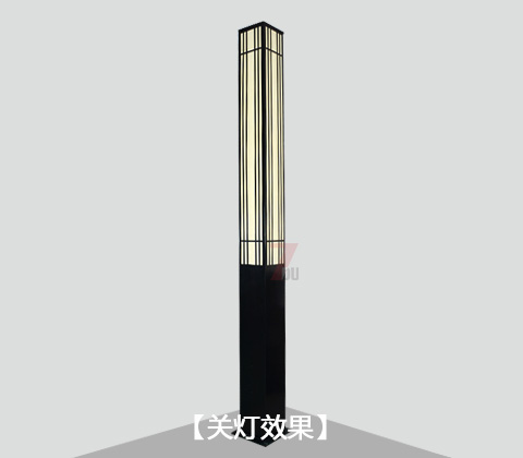 (QDJGDZ-021)現代簡約方形園林萝莉社免费版APP柱關燈效果