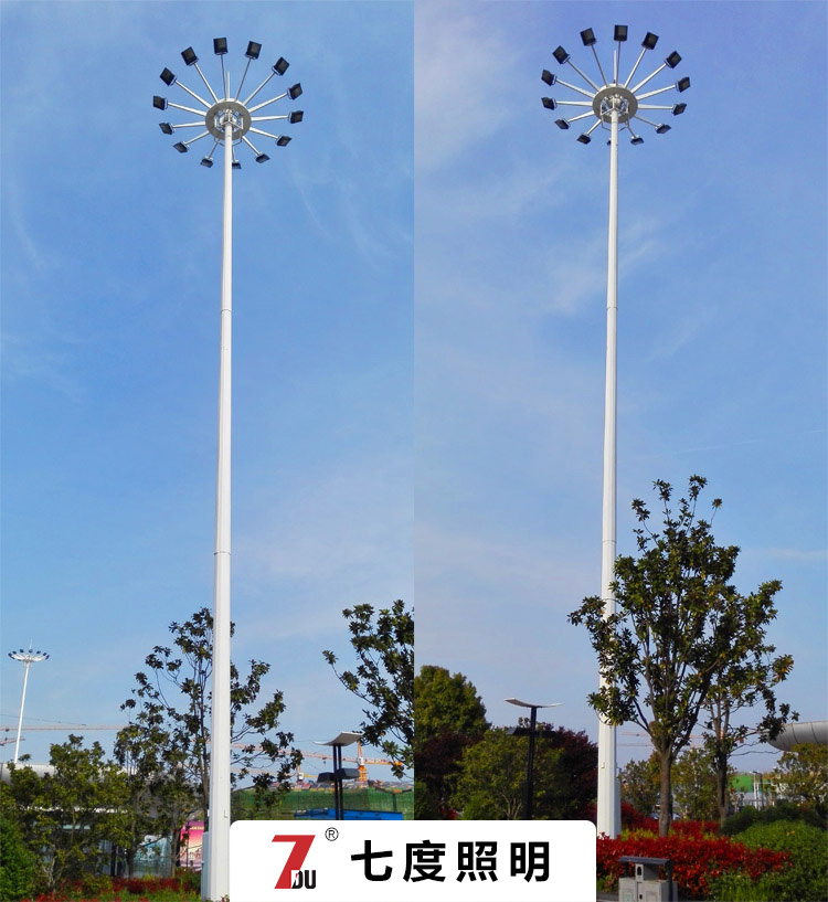 20米圓盤升降式萝莉社下载链接上裝14套LED投光燈效果
